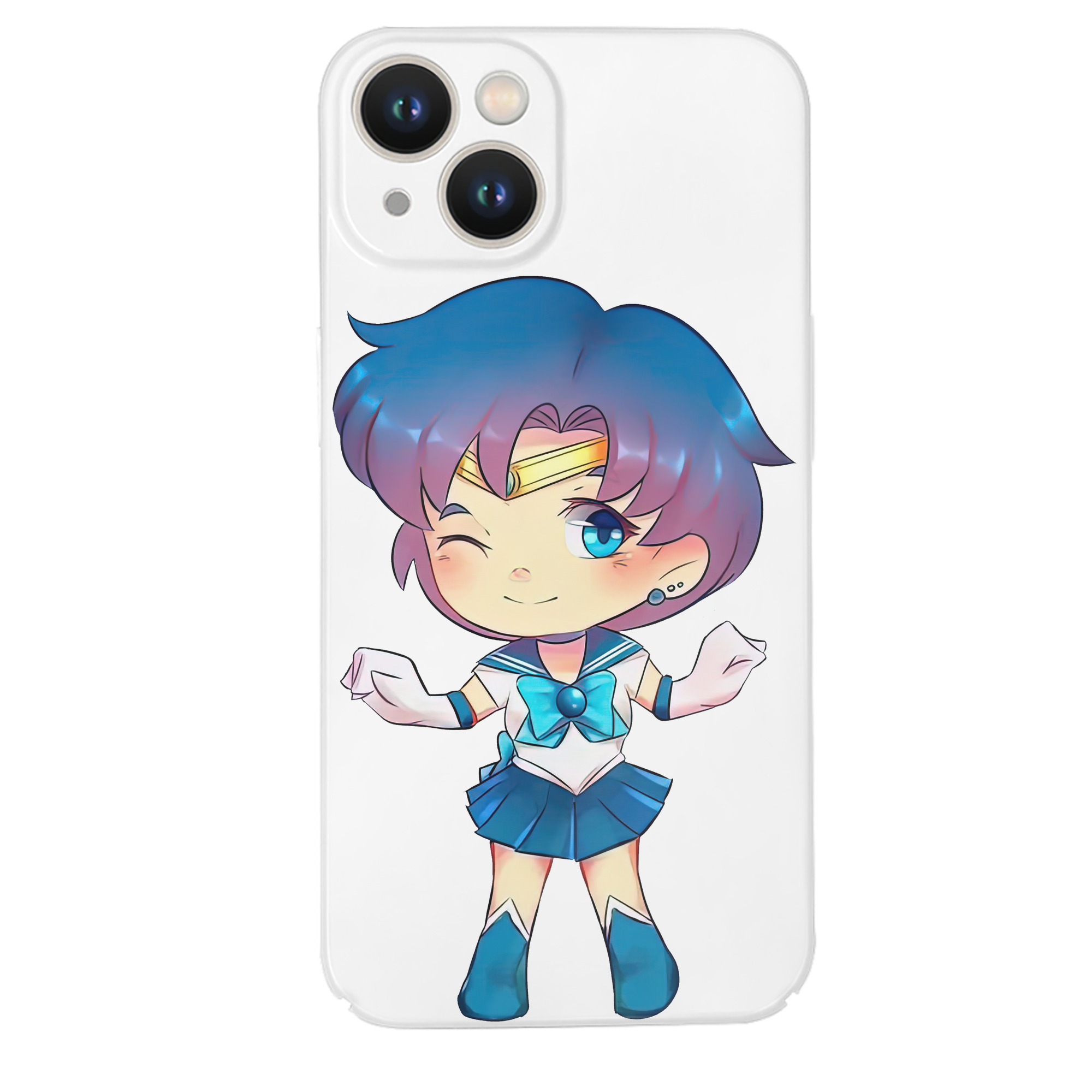 （画像用） 美少女戦士セーラームーン 水野 亜美 みずの あみ Sailor Moon Mizuno Ami 【iPhone 14シリーズ対応】ハードケース